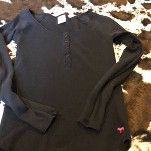 Pink long sleeve Henley
